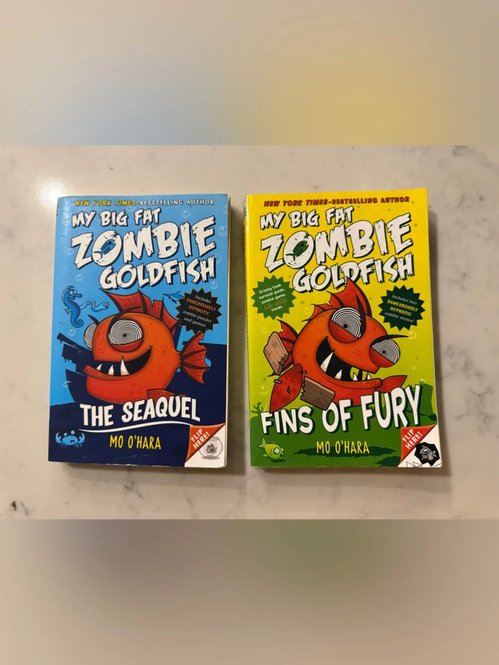 My Big Fat Zombie Goldfish: The Seaquel & Fins of Fury - Blue & Yellow Book Set
